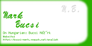 mark bucsi business card
